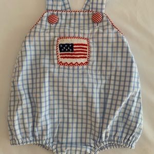 American Flag Smocked Polkadot 3M Bubble